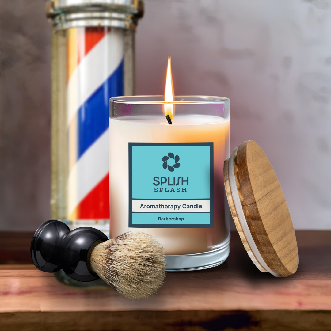 Barbershop Bamboo & Glass Candle