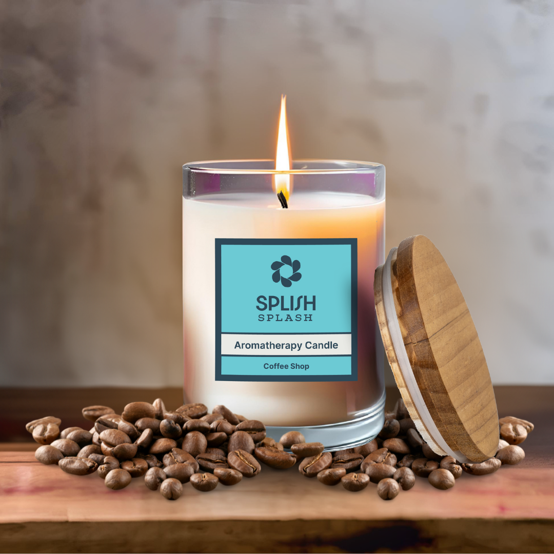 Coffee Shop Bamboo & Glass Candle