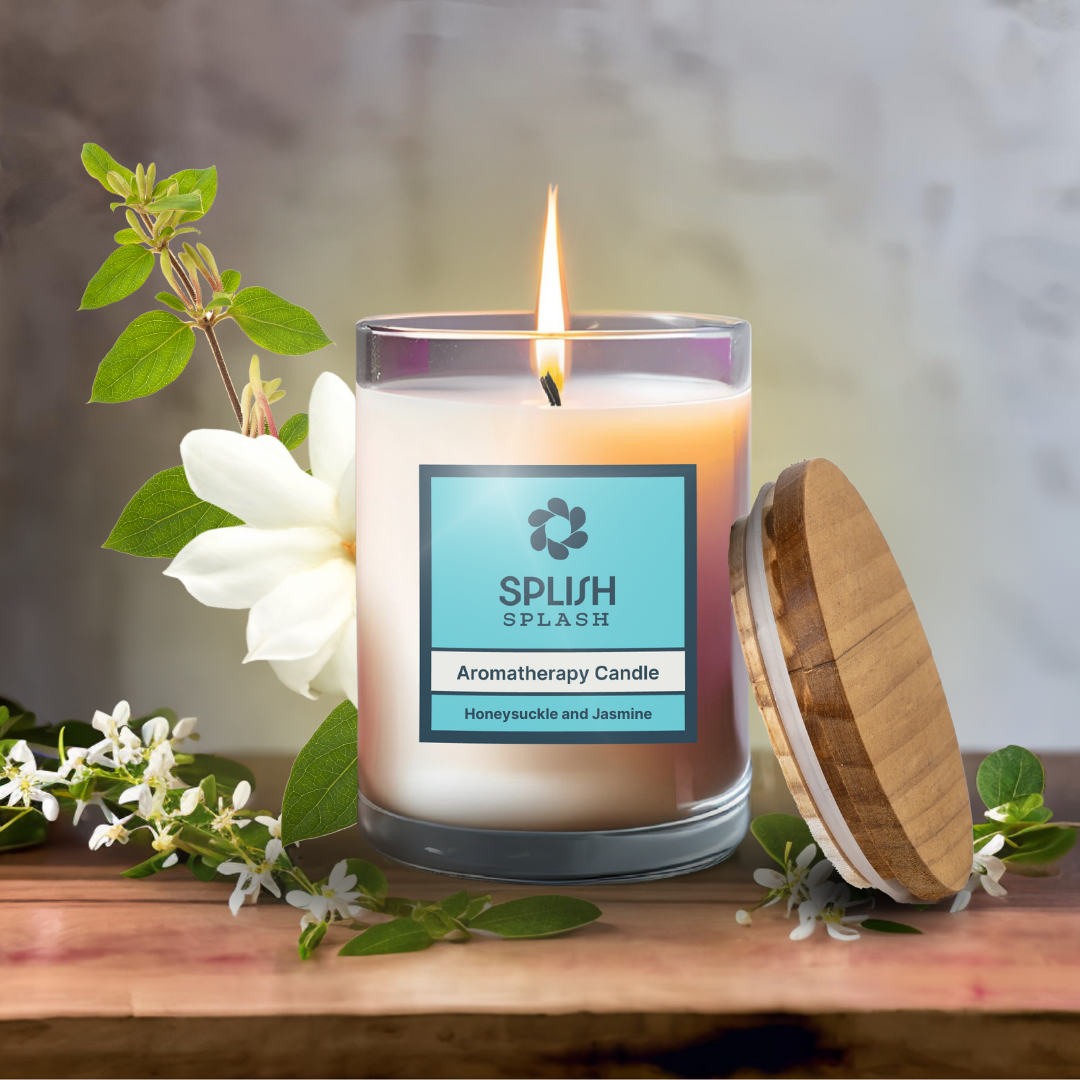 Honeysuckle and Jasmine Bamboo & Glass Candle