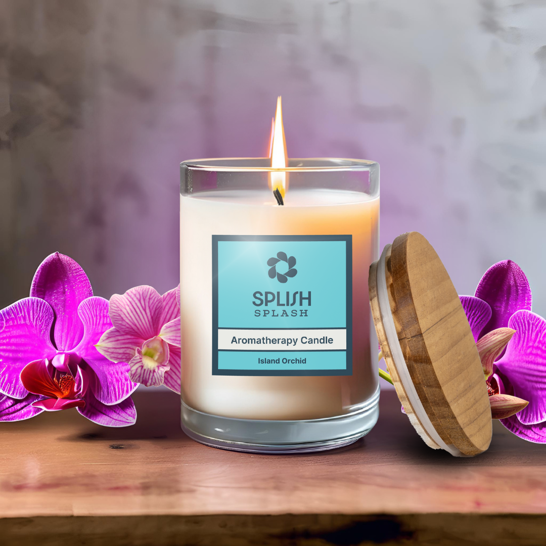 Island Orchid Bamboo & Glass Candle