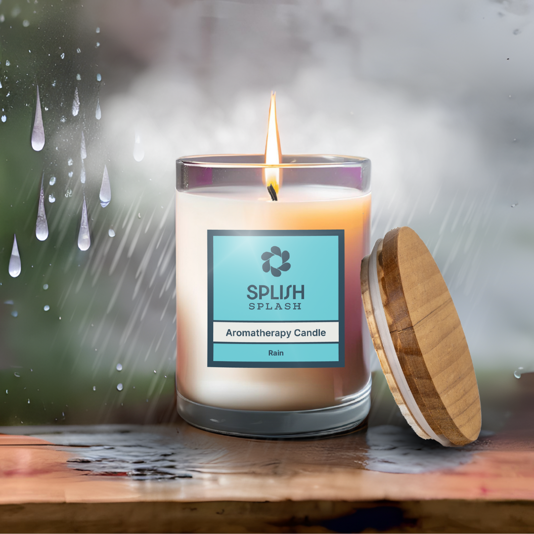 Rain Scent Bamboo & Glass Candle