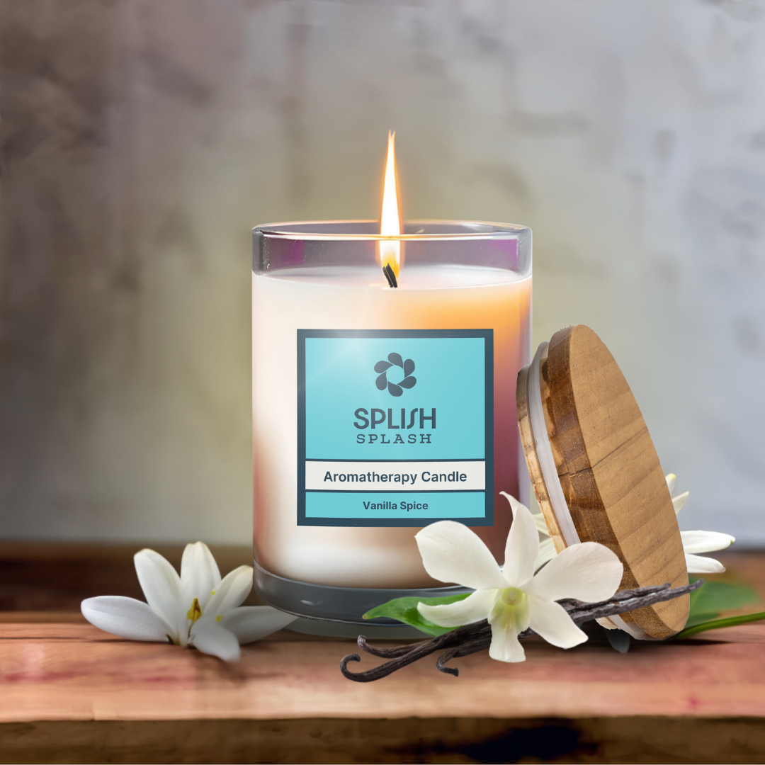 Vanilla Spice Bamboo & Glass Candle